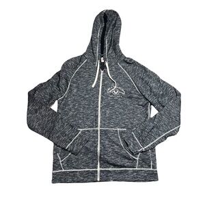 True Religion Men’s LS Horseshoe Melange Hooded‎ zip up Sweatshirt size XL